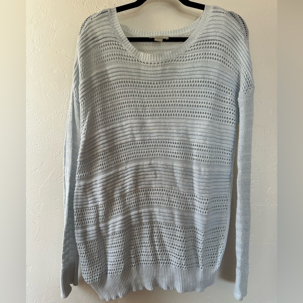 Loft Women’s sweater - light blue - L - GUC - winter spring